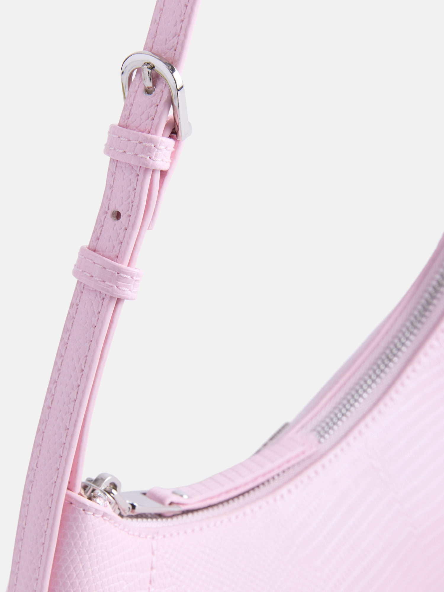 Madden NYC Women's Curved Baguette Shoulder Bag, Pink