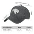 thumbnail image 5 of Distressed Buffalo Retro Bison Animal Baseball Hats for Men Women Casual Caps, 5 of 7