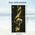 thumbnail image 3 of Music Notes Abstract Beach Towels Oversized Microfiber Beach Towel for Adults Quick Dry Sand Free Absorbent Large Beach Blanket for Outdoor Travel Swim Pool Camping, 3 of 8