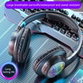 thumbnail image 1 of Auriculares inalámbricos XM Culture con reducción de ruido, sonido estéreo, geniales para hombre, con luz de flash, auriculares estéreo inalámbricos supraaurales, regalo para gamers, 1 of 8