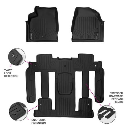 Maxliner 2009 2017 Chevrolet Traverse Buick Enclave 2009 2016 Gmc Acadia 2017 Acadia Limited 2009 2010 Saturn Outlook Floor Mats New Full Coverage