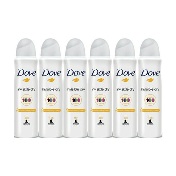 6 Pack Dove Invisible Dry Antiperspirant Deodorant Spray, 150ml