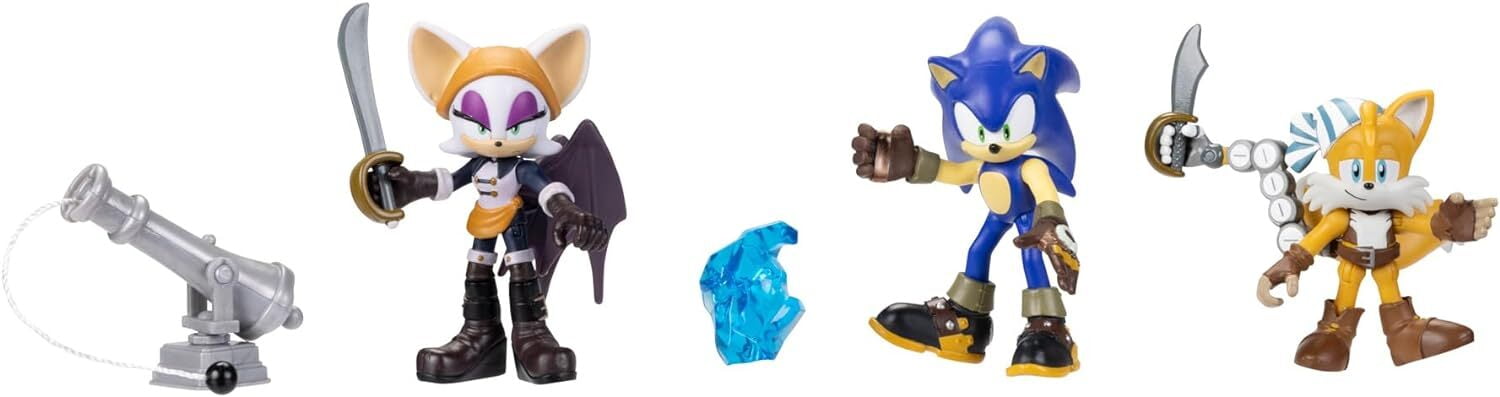 Sonic Prime Grim-Themed Mini Figure 3-Pack with Sonic, Knuckles