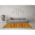 thumbnail image 3 of Ahgly Company Machine Washable Indoor Rectangle Persian Yellow Traditional Area Rugs, 2' x 5', 3 of 4