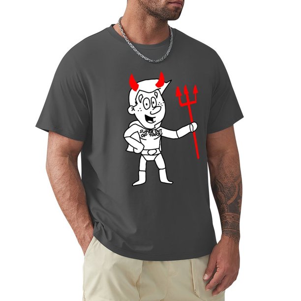 Camiseta Superflex (periódico) tops de verano en blanco para niño camisetas lisas para hombre