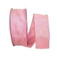 thumbnail image 1 of Reliant Ribbon 92573W-061-40K Everyday Linen Value Wired Edge Ribbon - Pink - 2.5 in. x 50 yards, 1 of 1