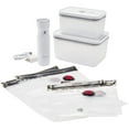 thumbnail image 3 of ZWILLING Fresh & Save 7-pc Vacuum Sealer Machine Starter Set, Sous Vide Bags, Meal prep, Airtight Containers, 3 of 9