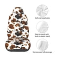 thumbnail image 4 of Wukai Cow Tie Dye Full Set Car Seat Covers with Soft Padding Universal Auto Front Seats Protector and Cushion Mat, 4 of 5