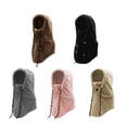 thumbnail image 3 of pitrice Insulated Winter Hood For Skiing And Motorcycle Riding Neck Warmer Windproof Snow Forhead Warmer Leopard print, 3 of 6