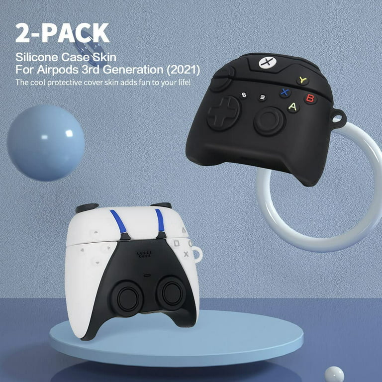 [2Pack] Game Controller Airpods 3 Case, 3D Cute Fashion Cool Design Airpod  3 Cover, Unique Stylish Funny Protective