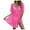 Hot Pink, variant on zaveiop Womens Swimsuit Coverup Short Sleeve Beach Cover up Dress V Neck Bikini Beachwear (Hot Pink, One Size)