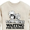 thumbnail image 3 of Peanuts - Marcie & Peppermint Patty - Waiting for Summer Dazed - Toddler & Youth Crewneck Fleece Sweatshirt, 3 of 6