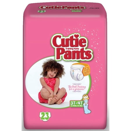 Cuties Refastenable Training Pants For Girls 4t-5t, Up To 38+ Part No. Cr9008 (76/case)