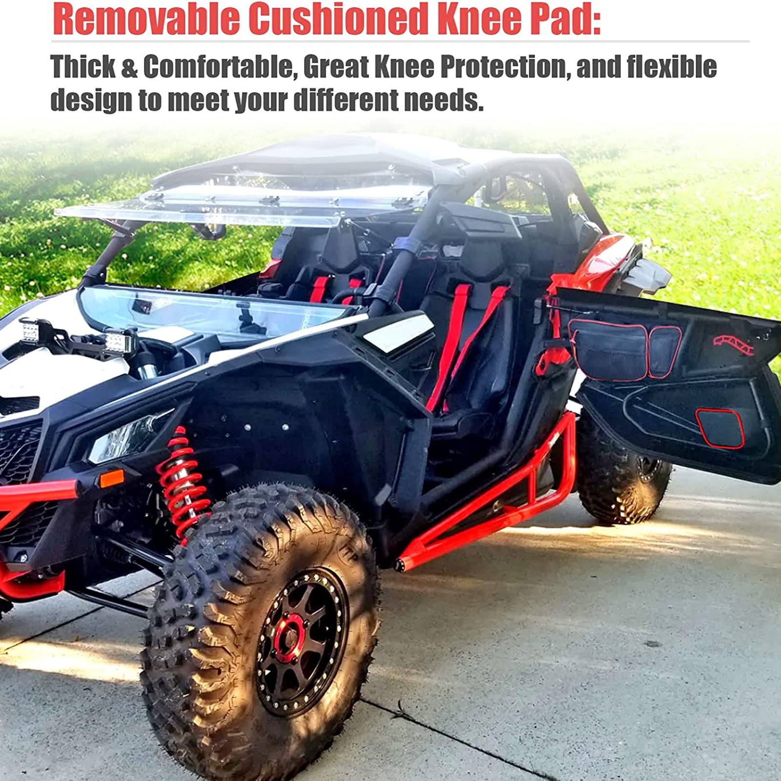 UTV Accessories Side Storage Door Bag Front Upper Door Bags Car Organizer Fits For Can Am Maverick X3 XDS Canam Max R 4x4 Turbo