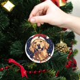 thumbnail image 6 of Funny Christmas Ornament,Funny Christmas Ornament,,Xmas Round Ceramic Pendant, 6 of 6