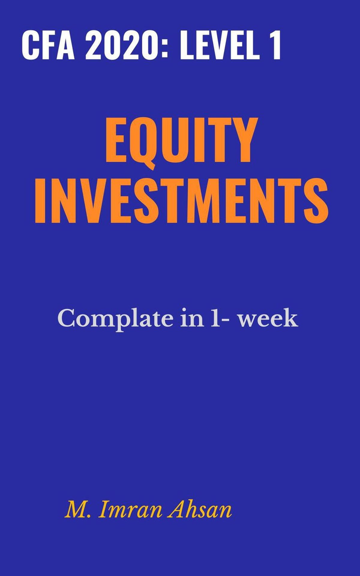 Equity Investment for CFA level 1, 2020 eBook Walmart