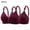 Wine, variant on Tsesme 2 Pack Push up Bras Women No Underwire Full Cup Bralettes Adjustable Bra Comfy Everyday Bras