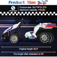 thumbnail image 3 of Licensed BMW Electric Go Kart, Wanan Drift Kart for Kids 6-12 with Drift Mode, 2 Speed, Adjustable Seat, LED Lights, 400W Dual Motors, 3 of 10