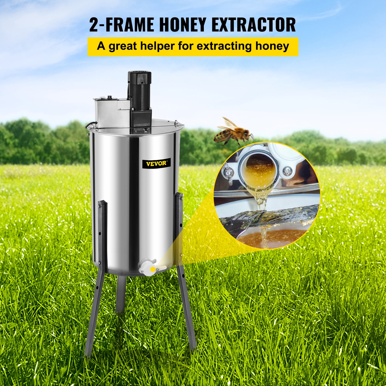 Honey Extractor Spinner Extracting B-10 Stainless Steel bearing with holder 