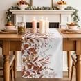 thumbnail image 2 of Table Runner 48 Inches Long for Kitchen Dining, Brown Leaves Dresser Scarf Farmhouse, Dining Table Decorations for Wedding/Parties, Summer Botanical 13 x 48 In, 2 of 8