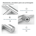 thumbnail image 3 of 40 Piezas Jaladera De Barra Acero Inoxidable Hueca 15.6cm Para Puertas Y Gabinetes Eo Safe Imports Plata, 3 of 5