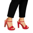 thumbnail image 5 of VIZZANO 6292200 Zapatilla de charol tacón alto dama rojo 22, 5 of 5