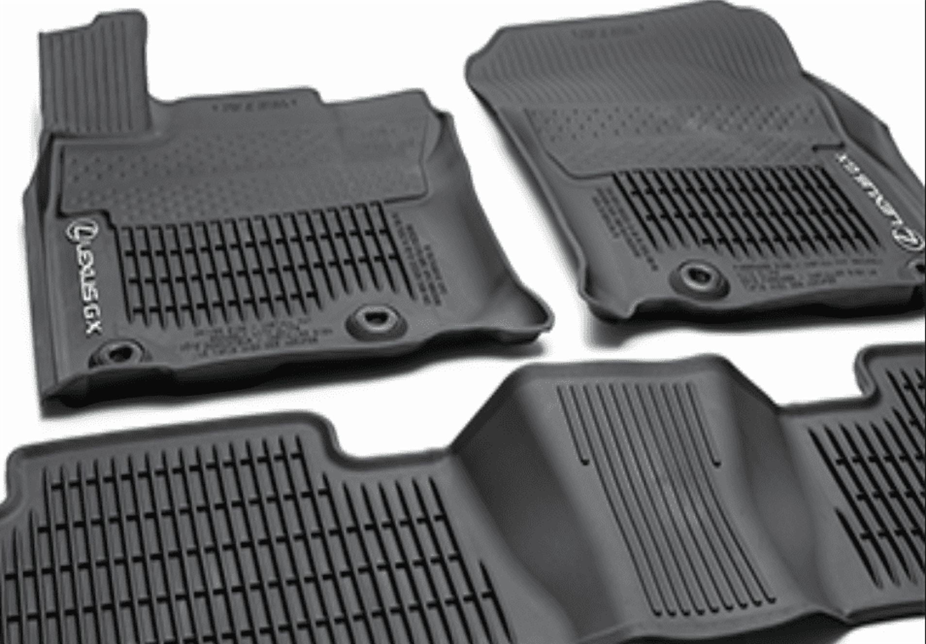 LEXUS OEM FACTORY ALL WEATHER FLOOR MAT LINER SET 2016-2023 GX460 BLACK