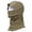 Beige, variant on Grid Fleece Balaclava Hood Polyester Winter Sports Gear Extreme Cold Outdoor Weather, One Size, Black