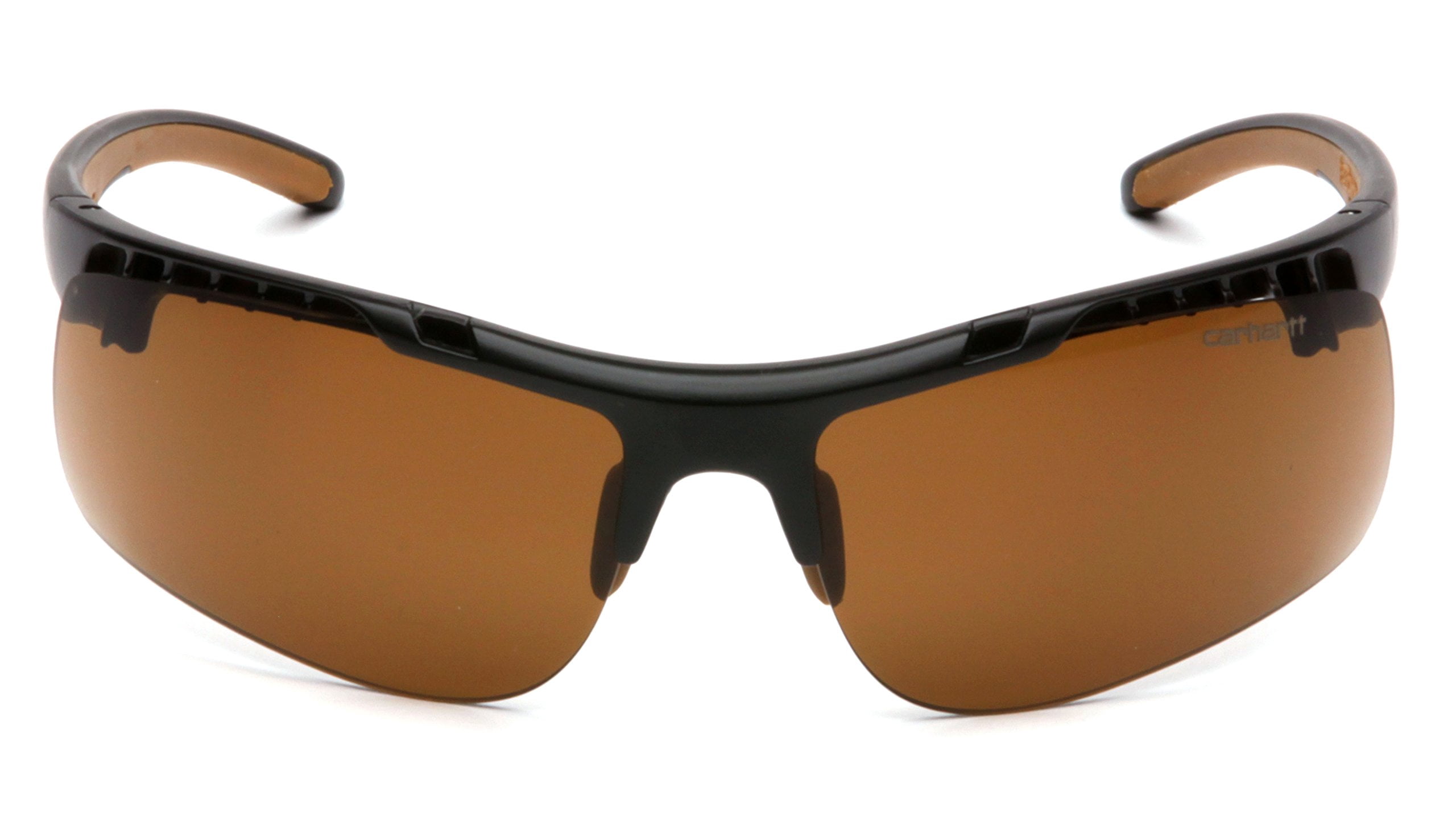 Pyramex Carhartt Rockwood Black Frame Safety Glasses with Bronze Anti-Fog Lenses — Residential Use, Standard Application