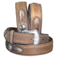 thumbnail image 4 of Nocona N2441644-32 String Lace Arrow Concho Tab Belt, Medium Black - Size 32, 4 of 6