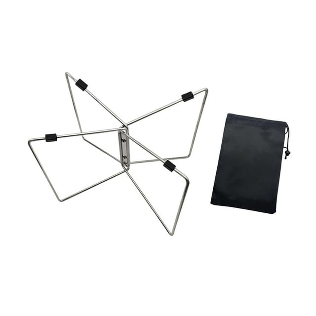 Soporte de enfriamiento plegable, soporte para caja de hielo, soporte para cubo de hielo, accesorios para viajes, actividades al aire libre, barbacoa, Plata