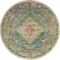 thumbnail image 3 of Unique Loom Isabella Collection Area Rug - Rossellini (7' 10" Round Green/Blue), 3 of 8