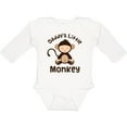 thumbnail image 3 of Inktastic Daddys Little Monkey Boys or Girls Long Sleeve Baby Bodysuit, 3 of 5