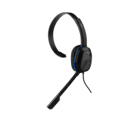 PDP Afterglow PS4 LVL 1 Chat Headset, Black, 051-031, Refurbished