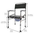 thumbnail image 6 of Folding Shower Seat with Adjustable Height, Comfortable Cushion, and 385.81lbs Weight Capacity, Rust-Resistant Aluminum Alloy Frame, 6 of 8