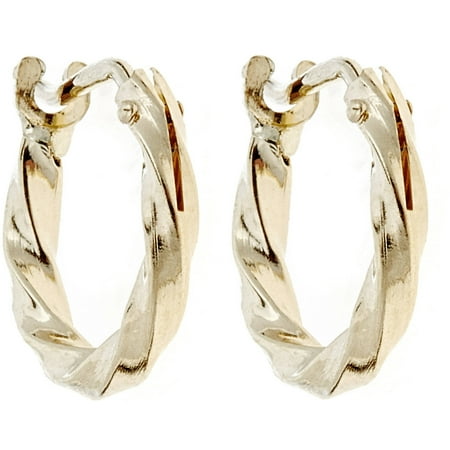 Body Expressions Son Kids 10kt Yellow Gold Twisted Hoop Son Kids 10kt Yellow Gold Twisted Hoop Earrings