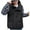 Black#1, variant on Spring Saving GaThRRgYP Women's Short Puffer Coat with Hoodé”›åŽashion Women Pocket Coat Long Jacket Winter Sleeveless Down Cotton Waistcoat