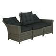 thumbnail image 3 of Alaterre Asti Cushion Resin Wicker Outdoor Sofa - Dark Gray, 3 of 8
