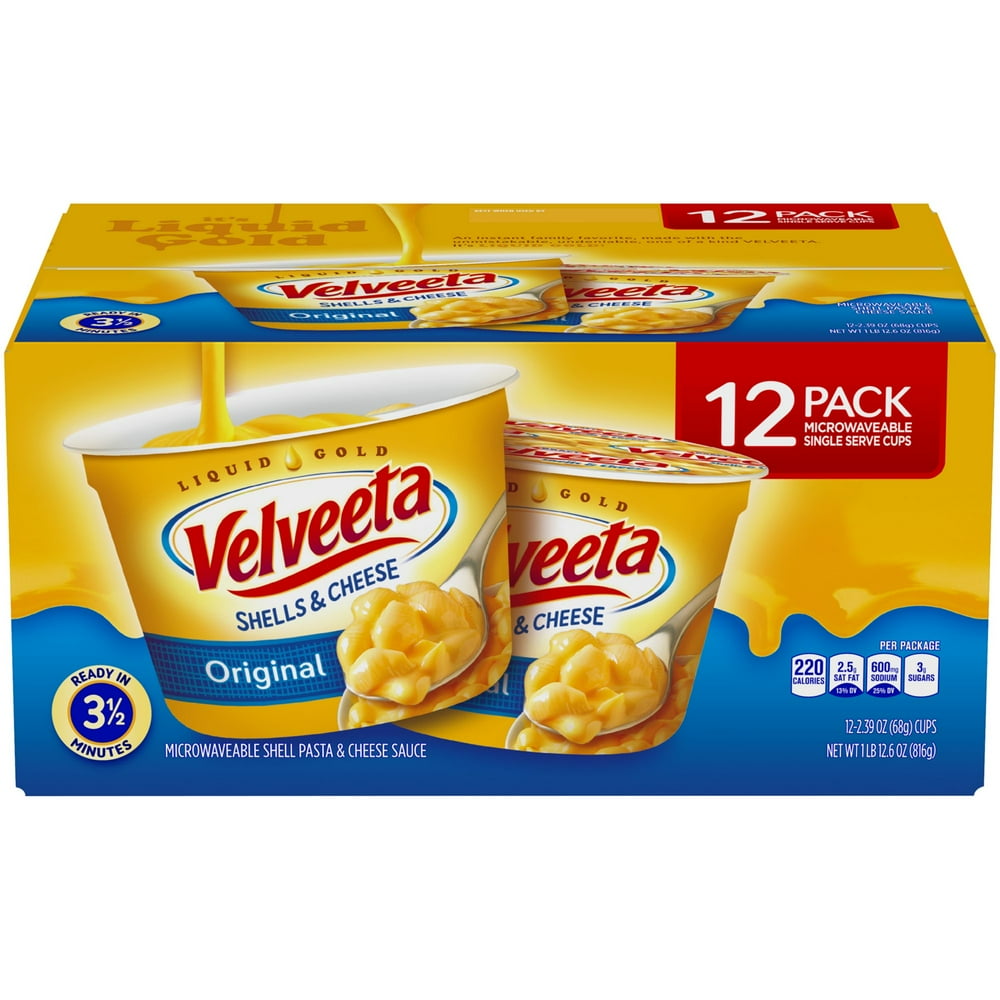 Kraft Velveeta Shells & Cheese SingleServe Cups, 12 ct./2.39 oz
