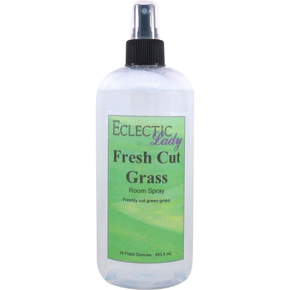 Fresh Cut Grass Room Spray by Eclectic Lady, 16 Ounces, Fragrant Aromatic Room Mist For Home, Room, Office