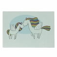 thumbnail image 1 of Unicorn Cutting Board, Pegasus Horses with Manes in Rainbow Colors and Wings Mythological Tale, Decorative Tempered Glass Cutting and Serving Board, Small Size, Multicolor, by Ambesonne, 1 of 1