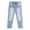 LightBlue-2580, variant on Baby Girls Jeans,Elastic Band Inside Ripped Washed Soft Summer Thin Cotton Slim Denim Pants,12-18 Months