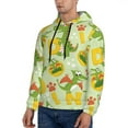 thumbnail image 2 of Bingfone Cartoon Dinosaurs Men'S Drawstring Hoodie Long Sleeve Pocket Sweatshirts-Large, 2 of 9