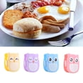 thumbnail image 3 of Plastic Lunch Box Convenient Lovely Food Storage Container Children Convenient Lovely Tableware Plastic Student Utensils Bento Case for Household Accessory pink, 3 of 8