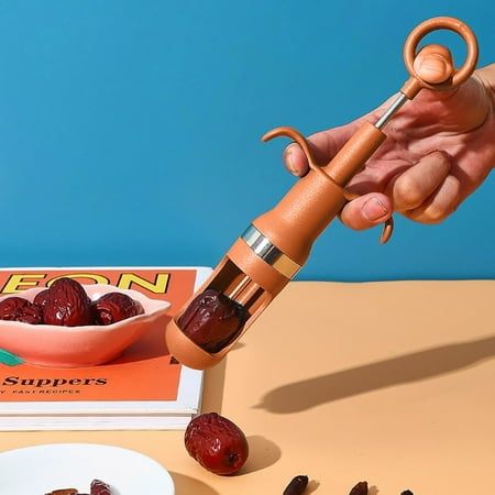 

Popular Pick! Halloween Decorations，Cherry Pitter Tool Portable Olive And Cherry Pitter Remover Multi Function Fruit Corer And Pitter Remover Suitable For Home Kitchen Cherry Jujube And Red Date Orang