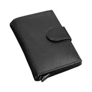 Men PARLIAMENT WALLET Genuine Leather Slim Credit Card Holder with RFID Blocking