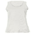 thumbnail image 5 of YYDGH Womens V Neck Tank Tops Summer Sleeveless Ribbed Casual Henley Shirts White S, 5 of 6