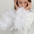 thumbnail image 4 of Camisón de invierno con tirantes blancos, estilo hada, a la moda, con plumas, cómodo, de seda helada, para mujer, pijama para el hogar, 4 of 6