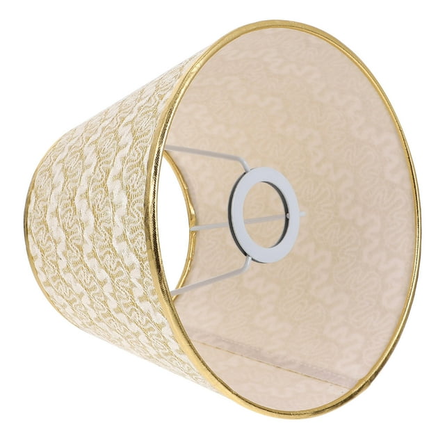 Minkissy 1Pack Large Lampshade Golden Fabric Simple Dust Cover Living Room