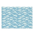 thumbnail image 1 of Blue Cutting Board, Clear Summer Sky Pattern with Clouds Dotted Background Cartoon Style Design, Decorative Tempered Glass Cutting and Serving Board, Large Size, Sky Blue White, by Ambesonne, 1 of 1